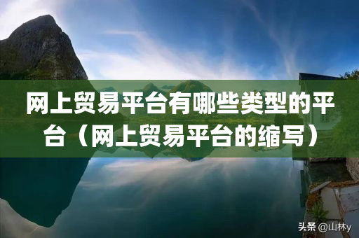 网上贸易平台有哪些类型的平台（网上贸易平台的缩写）