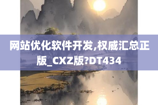 网站优化软件开发,权威汇总正版_CXZ版?DT434