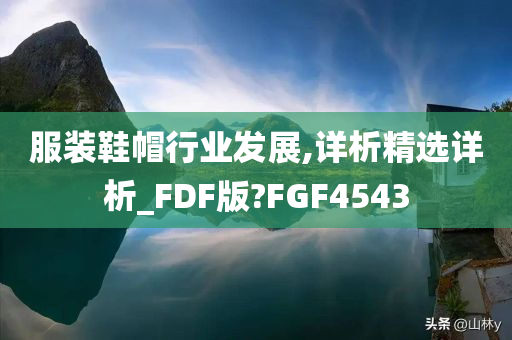 服装鞋帽行业发展,详析精选详析_FDF版?FGF4543