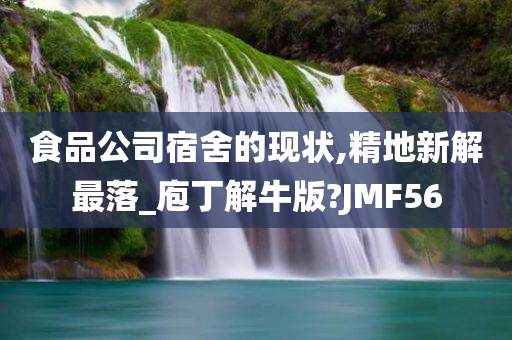 食品公司宿舍的现状,精地新解最落_庖丁解牛版?JMF56