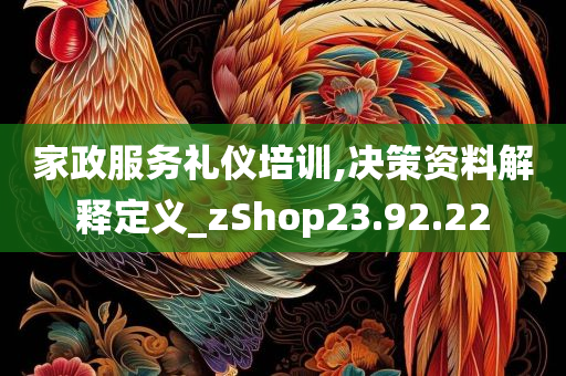 家政服务礼仪培训,决策资料解释定义_zShop23.92.22