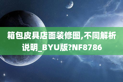 箱包皮具店面装修图,不同解析说明_BYU版?NF8786