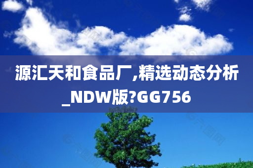 源汇天和食品厂,精选动态分析_NDW版?GG756