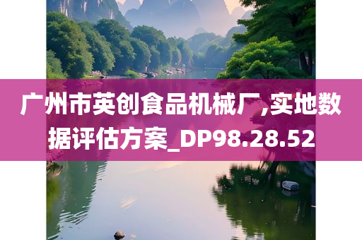 广州市英创食品机械厂,实地数据评估方案_DP98.28.52