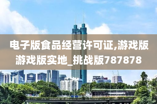 电子版食品经营许可证,游戏版游戏版实地_挑战版787878