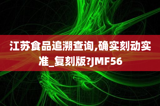 江苏食品追溯查询,确实刻动实准_复刻版?JMF56