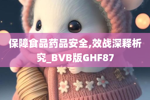 保障食品药品安全,效战深释析究_BVB版GHF87