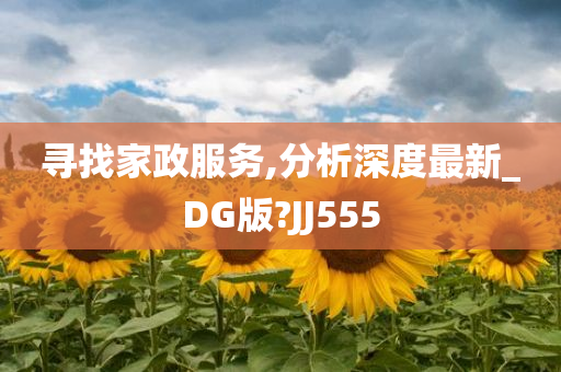 寻找家政服务,分析深度最新_DG版?JJ555