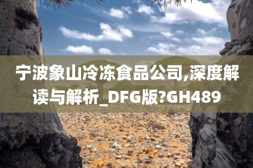 宁波象山冷冻食品公司,深度解读与解析_DFG版?GH489