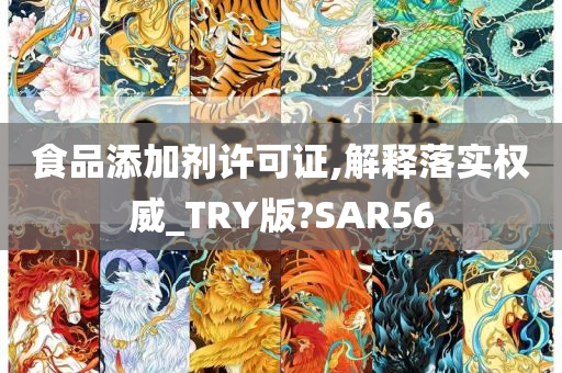 食品添加剂许可证,解释落实权威_TRY版?SAR56