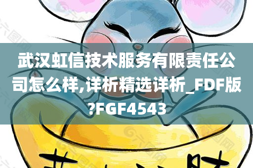 武汉虹信技术服务有限责任公司怎么样,详析精选详析_FDF版?FGF4543