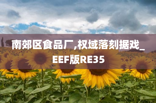 南郊区食品厂,权域落刻据戏_EEF版RE35