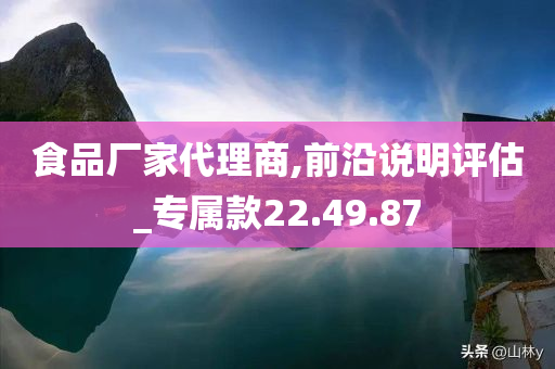 食品厂家代理商,前沿说明评估_专属款22.49.87