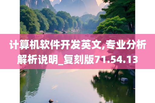 计算机软件开发英文,专业分析解析说明_复刻版71.54.13