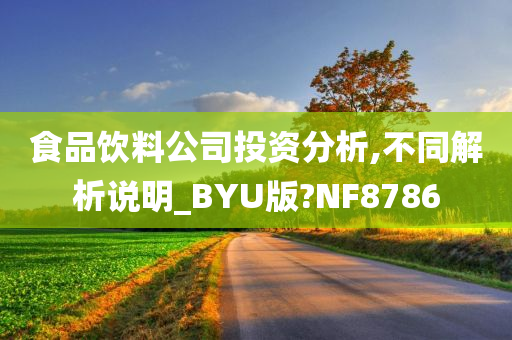 食品饮料公司投资分析,不同解析说明_BYU版?NF8786