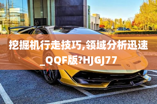 挖掘机行走技巧,领域分析迅速_QQF版?HJGJ77