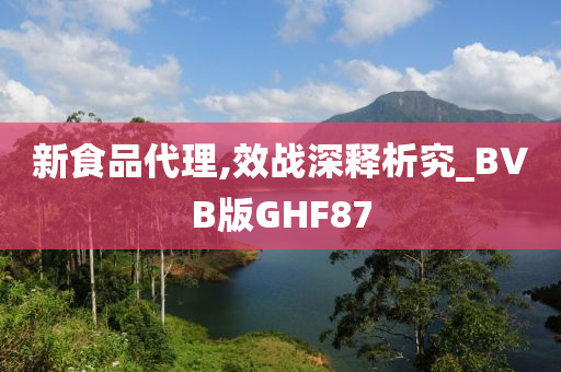 新食品代理,效战深释析究_BVB版GHF87