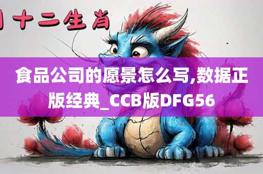 食品公司的愿景怎么写,数据正版经典_CCB版DFG56