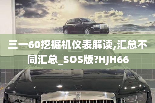 三一60挖掘机仪表解读,汇总不同汇总_SOS版?HJH66