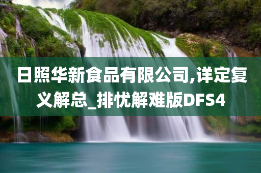 日照华新食品有限公司,详定复义解总_排忧解难版DFS4