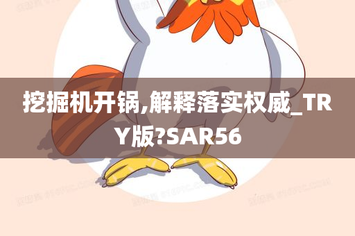 挖掘机开锅,解释落实权威_TRY版?SAR56