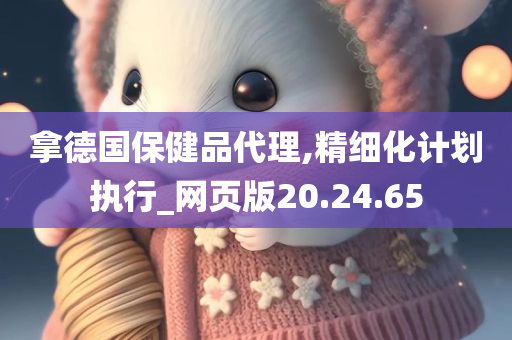 拿德国保健品代理,精细化计划执行_网页版20.24.65