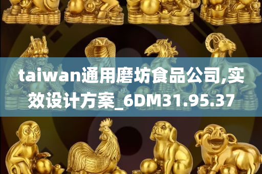 taiwan通用磨坊食品公司,实效设计方案_6DM31.95.37