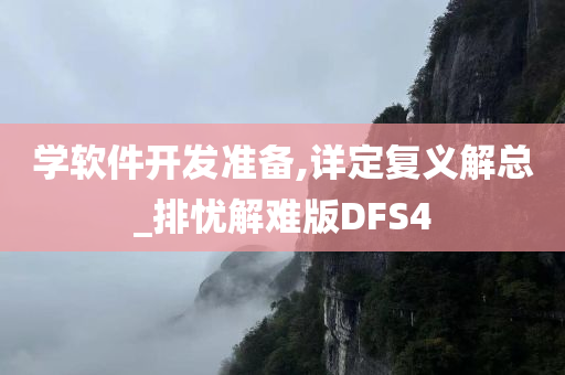 学软件开发准备,详定复义解总_排忧解难版DFS4