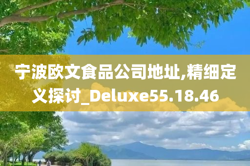 宁波欧文食品公司地址,精细定义探讨_Deluxe55.18.46