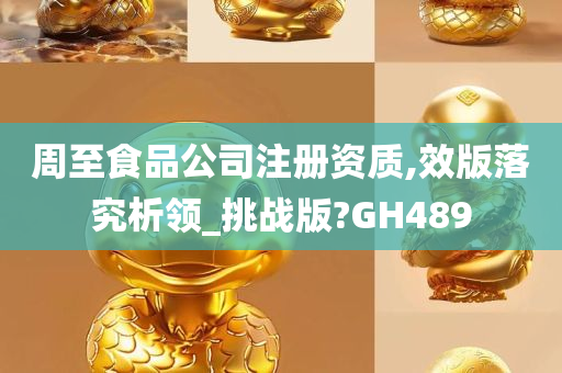 周至食品公司注册资质,效版落究析领_挑战版?GH489