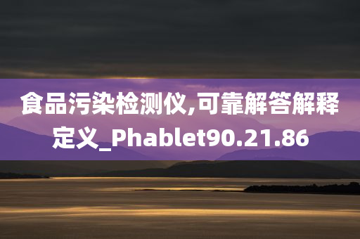 食品污染检测仪,可靠解答解释定义_Phablet90.21.86