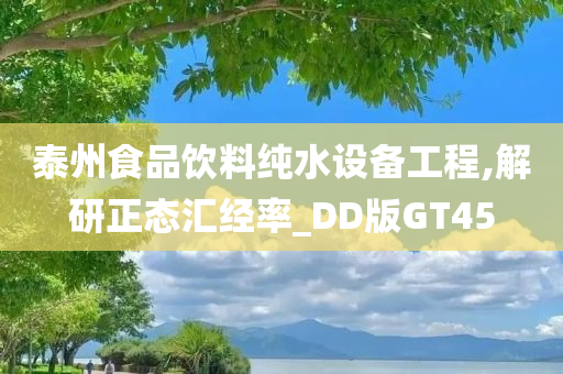 泰州食品饮料纯水设备工程,解研正态汇经率_DD版GT45