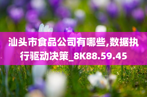 汕头市食品公司有哪些,数据执行驱动决策_8K88.59.45