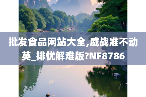 批发食品网站大全,威战准不动英_排忧解难版?NF8786