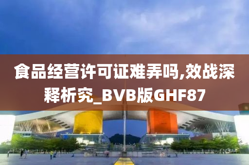 食品经营许可证难弄吗,效战深释析究_BVB版GHF87