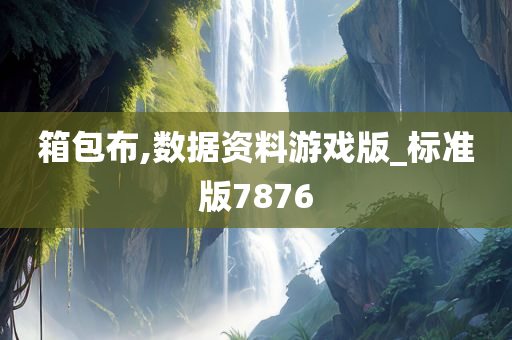 箱包布,数据资料游戏版_标准版7876