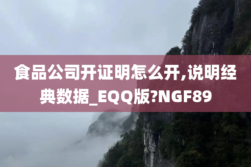 食品公司开证明怎么开,说明经典数据_EQQ版?NGF89