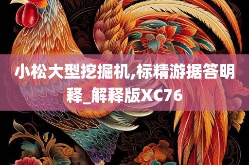 小松大型挖掘机,标精游据答明释_解释版XC76