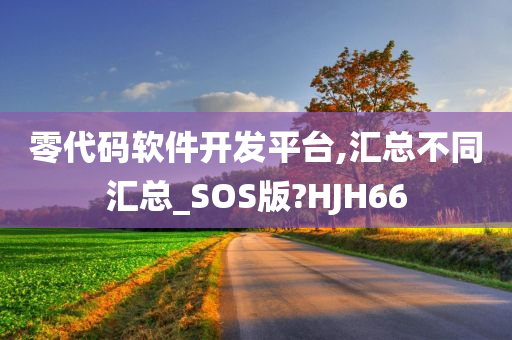 零代码软件开发平台,汇总不同汇总_SOS版?HJH66