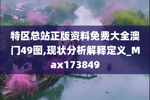 特区总站正版资料免费大全澳门49图,现状分析解释定义_Max173849