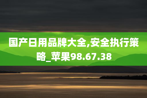 国产日用品牌大全,安全执行策略_苹果98.67.38