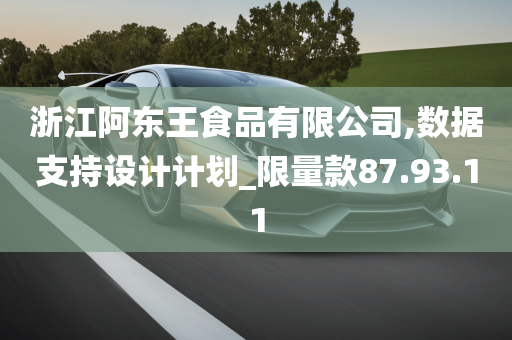 浙江阿东王食品有限公司,数据支持设计计划_限量款87.93.11