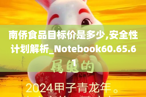 南侨食品目标价是多少,安全性计划解析_Notebook60.65.61