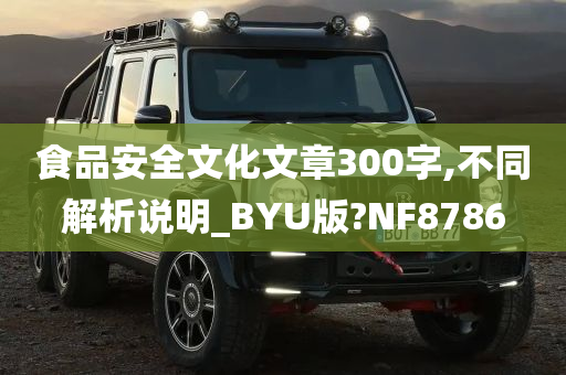 食品安全文化文章300字,不同解析说明_BYU版?NF8786