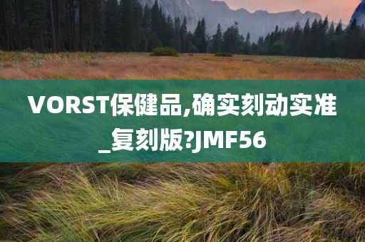 VORST保健品,确实刻动实准_复刻版?JMF56