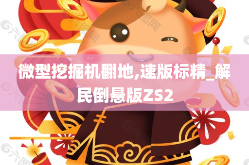 微型挖掘机翻地,速版标精_解民倒悬版ZS2