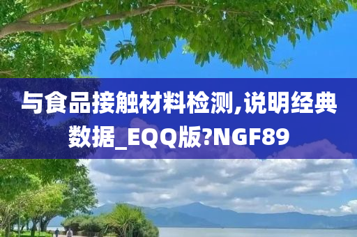 与食品接触材料检测,说明经典数据_EQQ版?NGF89