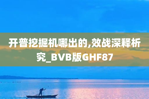 开普挖掘机哪出的,效战深释析究_BVB版GHF87