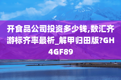 开食品公司投资多少钱,数汇齐游标齐率最析_解甲归田版?GH4GF89