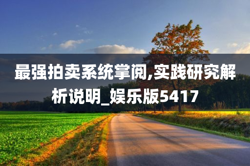 最强拍卖系统掌阅,实践研究解析说明_娱乐版5417